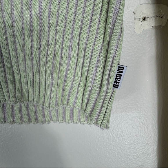 RAGGED PRIEST sweater pastel colorblock ribbed top medium DOLLS KILL y2k gothic - Picture 11 of 14